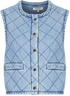 Morgan gilet medium blue denim quilted - Foto 3