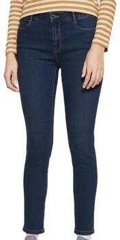 Morgan skinny jeans dark blue denim