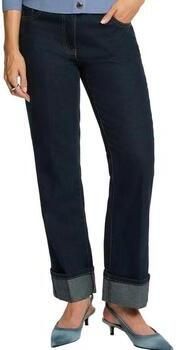 Morgan straight leg jeans dark blue denim - Foto 4