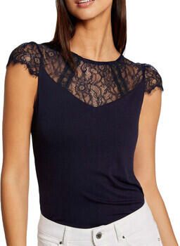 Morgan top met kant marine - Foto 4