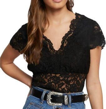 Morgan semi-transparante top zwart - Foto 3