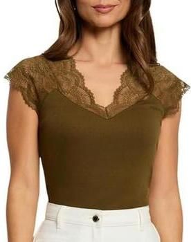Morgan T-shirt Korte Mouw Dentelle Deli
