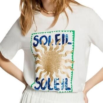 Morgan T-shirt met glitter wit - Foto 3