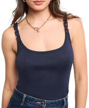 Morgan top marineblauw met glitter - Foto 3