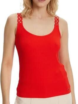Morgan mouwloze top rood
