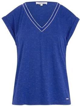 Morgan top met glitter blauw - Foto 4