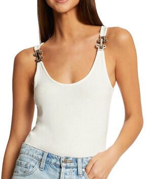 Morgan ribgebreide singlet gebroken wit - Foto 2