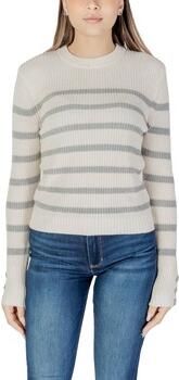 Morgan trui ecru rib gebreid