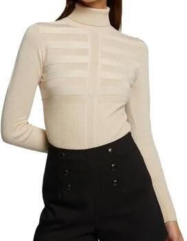 Morgan fijngebreide trui met textuur lichtroze - Foto 3