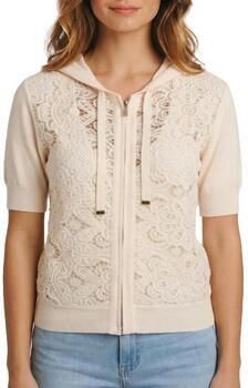 Morgan vest ivoor broderie - Foto 4