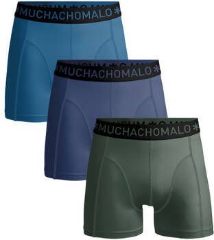 Muchachomalo Boxers Boxershorts 3-Pack Microfiber Blauw