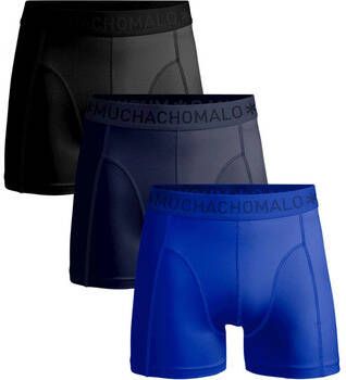 Muchachomalo Boxers Boxershorts 3-Pack Microfiber Blauw Zwart