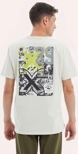 Munich Vintage Bedrukt T-shirt Off White Heren - Foto 9