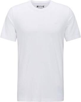 Mustang T-shirt met ronde hals (set 2-delig)