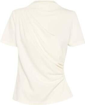 MY ESSENTIAL WARDROBE Dames Tops & T-shirts Mwhelle Assymetric Tee Gebroken Wit - Foto 7