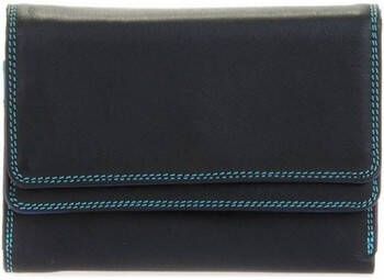 Mywalit leren portemonnee Double Flap Purse zwart