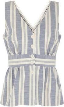 Naf Bohemian Chic Geborduurde Shirt Blue Dames - Foto 4