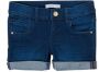 NAME IT KIDS slim fit jeans short NKFSALLI dark denim - Thumbnail 2