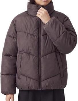 NAME IT KIDS pufferjas donkerbruin Meisjes Polyester Opstaande kraag - Foto 3