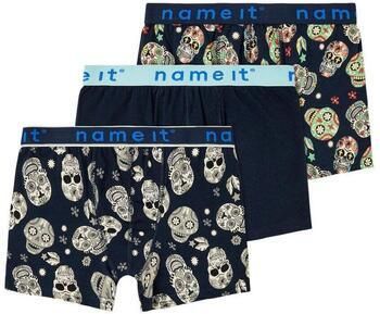 NAME IT KIDS boxershort NKMBOXER set van 3 donkerblauw turquoise groen - Foto 2