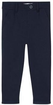 Name it MINI regular fit broek NMMSILAS donkerblauw Jongens Viscose Effen 104 - Foto 4