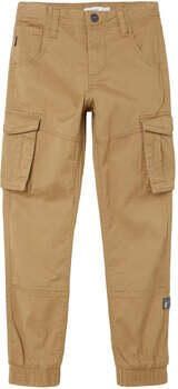 Name it KIDS cargobroek NITBAMGO camel Bruin Jongens Stretchkatoen Effen 116 - Foto 7