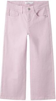Name It Five-pocketsbroek NKFROSE WIDE TWI PANT 1115-TP NOOS Katoenmix regular fit verstelbare band - Foto 7