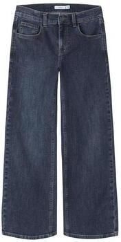 NAME IT KIDS NKFROSE wide leg jeans donkerblauw
