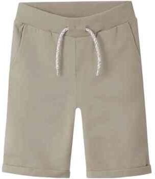 Name it KIDS sweatshort NKMVERMO grijszand Beige Effen 104 - Foto 5