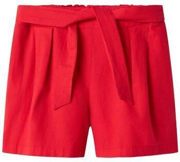 NAME IT KIDS casual short met linnen rood