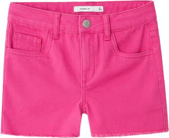 Name it KIDS mom casual short fuchsia Korte broek Roze Meisjes Katoen Effen 128