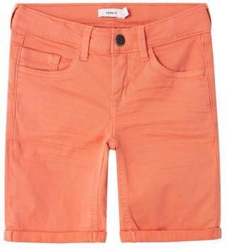 Name it KIDS regular fit bermuda NKMSILAS ISAK warm perzik Korte broek Oranje Jongens Stretchkatoen 128 - Foto 2