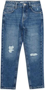 Name it KIDS mom jeans NKFROSE stonewashed Blauw Meisjes Denim Effen 140 - Foto 7