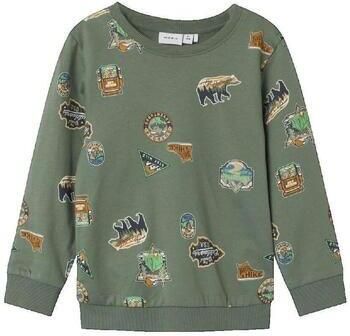NAME IT MINI sweater NMMNENNO met paisleyprint groen