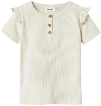 LIL' ATELIER Meisjes Tops & T-shirts Nmffleura Ss Slim Top Lil Ecru