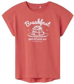 Name it T-shirt Korte Mouw Spiced Coral
