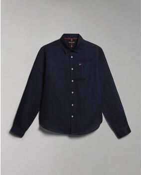 Napapijri Overhemd Lange Mouw G-CRETON NP0A4H1C-176 BLU MARINE - Foto 2