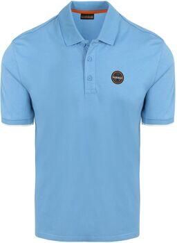 Napapijri Polo Shirt Korte Mouw E-Badge Polo Mid Blauw