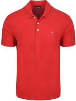 Napapijri Polo Shirt Korte Mouw Ealis Polo Rood