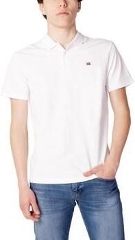 Napapijri Slim fit poloshirt met logostitching model 'EAlIS' - Foto 4