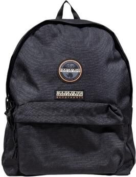 Napapijri Zwarte Canvas Nylon Rugzak met Laptopvak Black Unisex