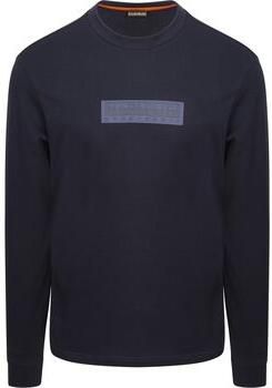 Napapijri Sweaters Longsleeve T-shirt Logo Navy
