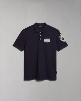 Napapijri Slim fit poloshirt met labelpatch model 'E-AMUNDSEN' - Foto 3