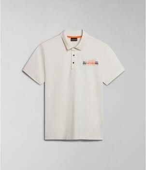 Napapijri T-shirt E-SMALLWOOD NP0A4HPV-N1A1 WHITE WHISPER