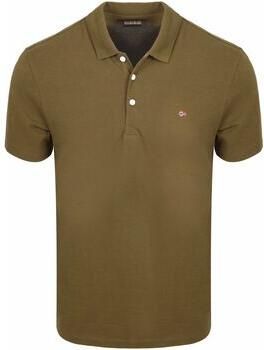 Napapijri T-shirt Ealis Polo Olijfgroen