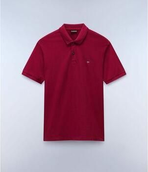 Napapijri Regular fit poloshirt met labelstitching model 'elbas'
