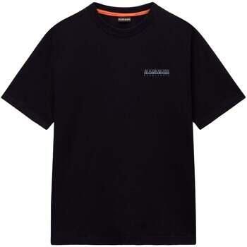 Napapijri T-shirt Korte Mouw Back Graphic T-Shirt Black