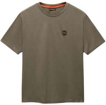 Napapijri T-shirt Korte Mouw S Badge T-Shirt Tea Leaf - Foto 2