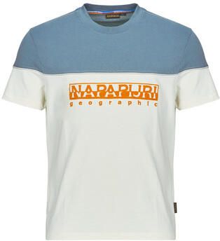 Napapijri T-shirt met labelstitching model 'SATURNIA'