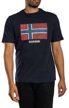 Napapijri T-shirt Korte Mouw Vlag Tiki T-shirt